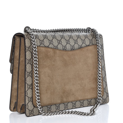 Gucci GG Supreme Monogram Medium Dionysus Shoulder Bag Taupe 3 of 8