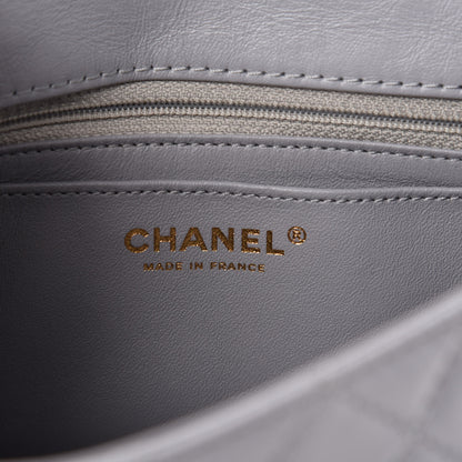 Chanel Aged Calfskin Quilted 2.55 Reissue Mini Flap Grey 8 of 11