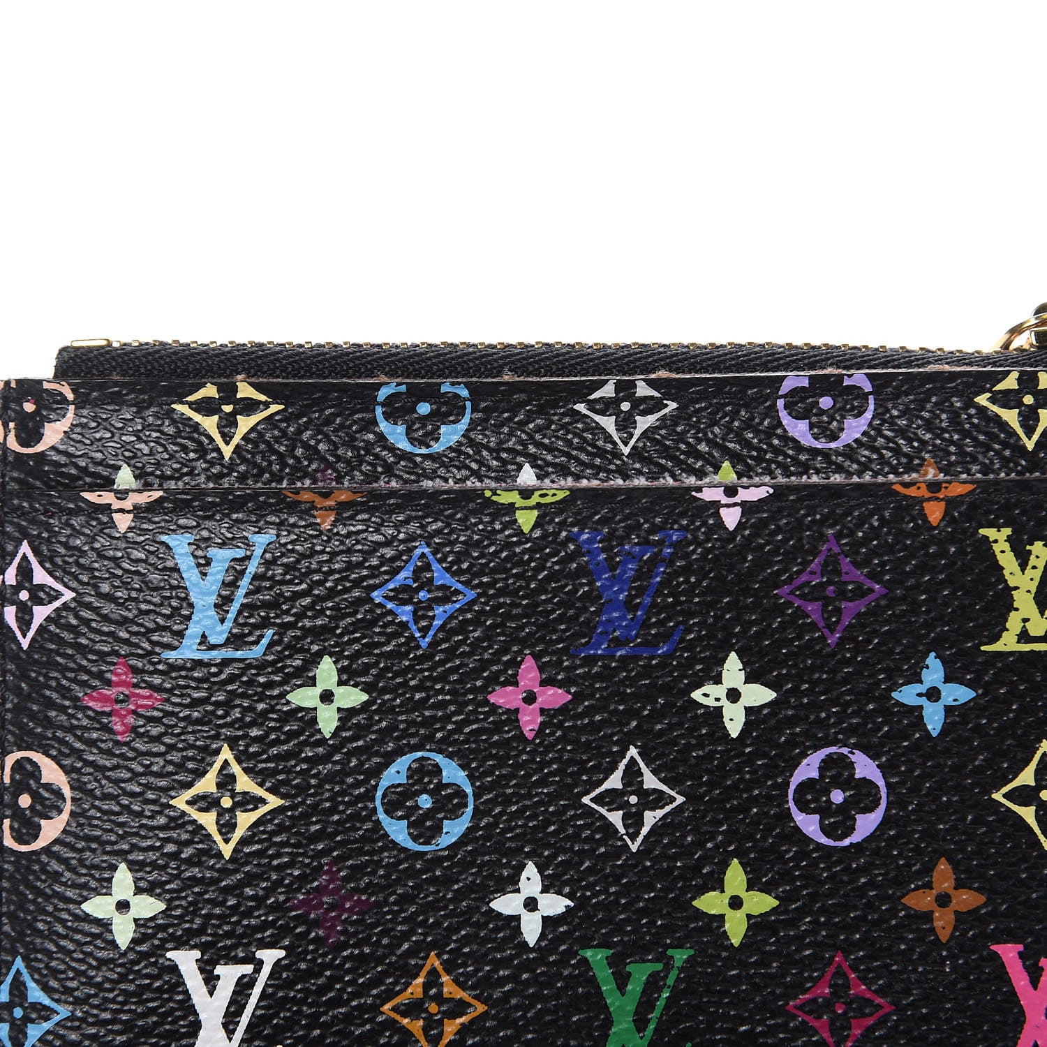 Louis Vuitton Monogram Multicolor Key Pouch Black Grenade 7 of 8