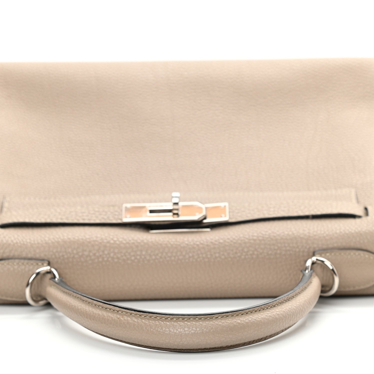 Hermes Taurillon Clemence Kelly Retourne 28 Gris Tourterelle 12 of 43