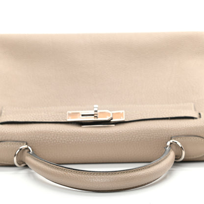Hermes Taurillon Clemence Kelly Retourne 28 Gris Tourterelle 12 of 43
