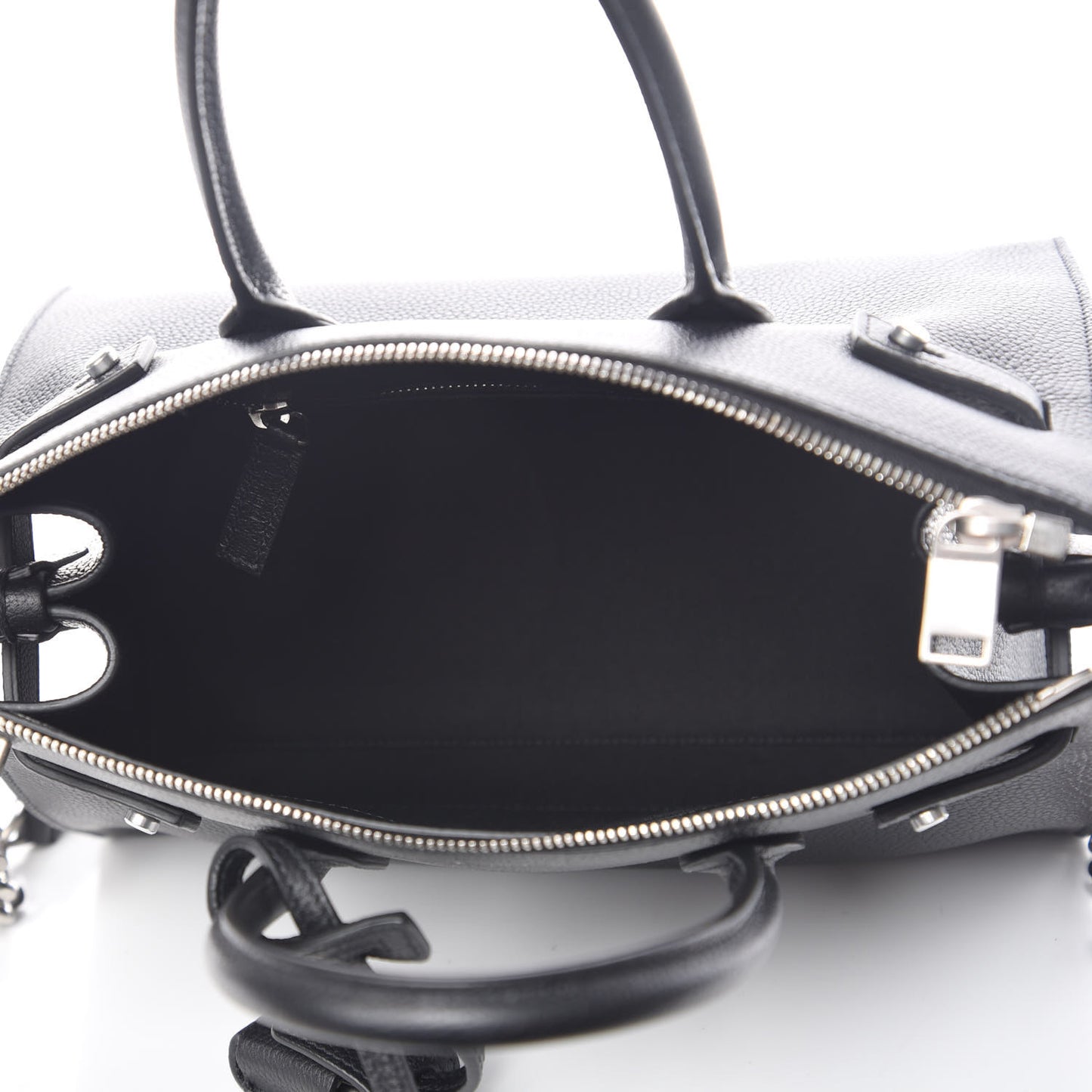 Grained Calfskin Baby Sac De Jour Souple Black