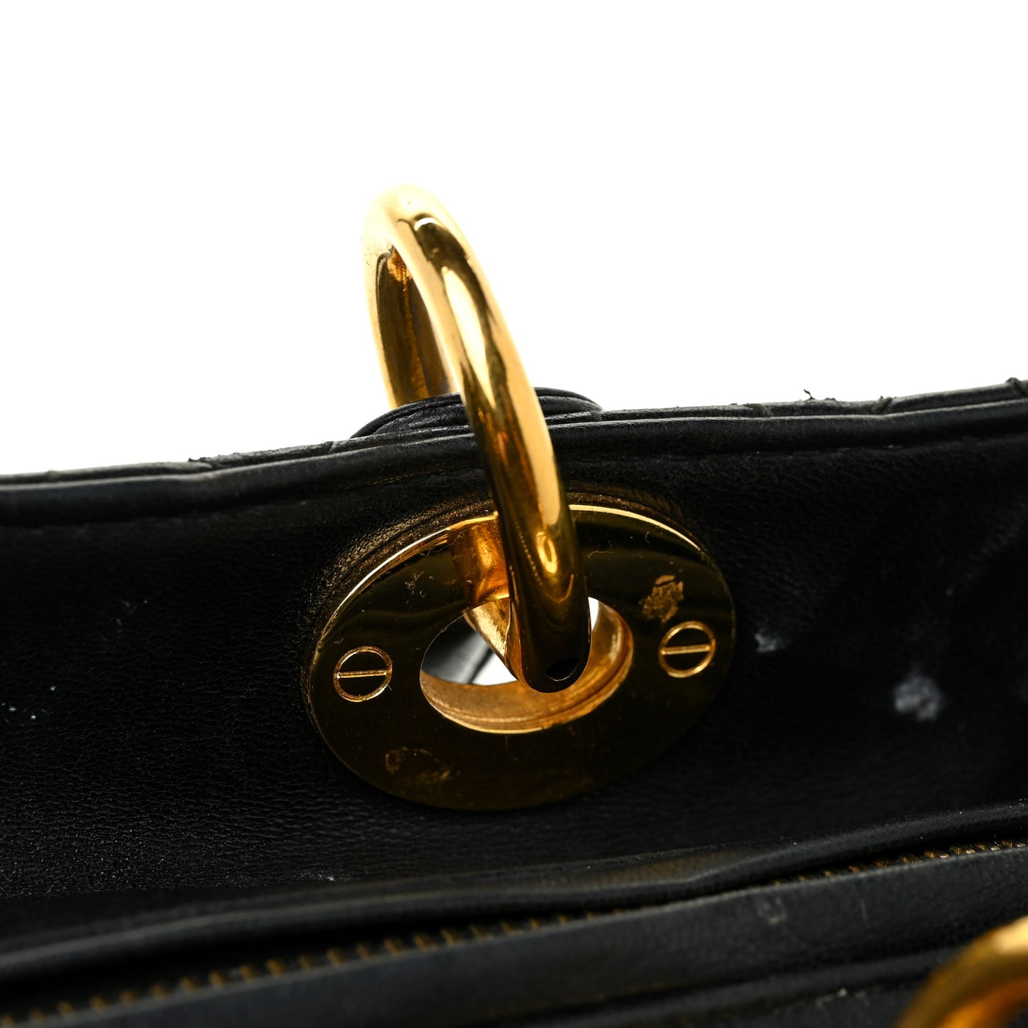 Lambskin Cannage Medium Lady Dior Black