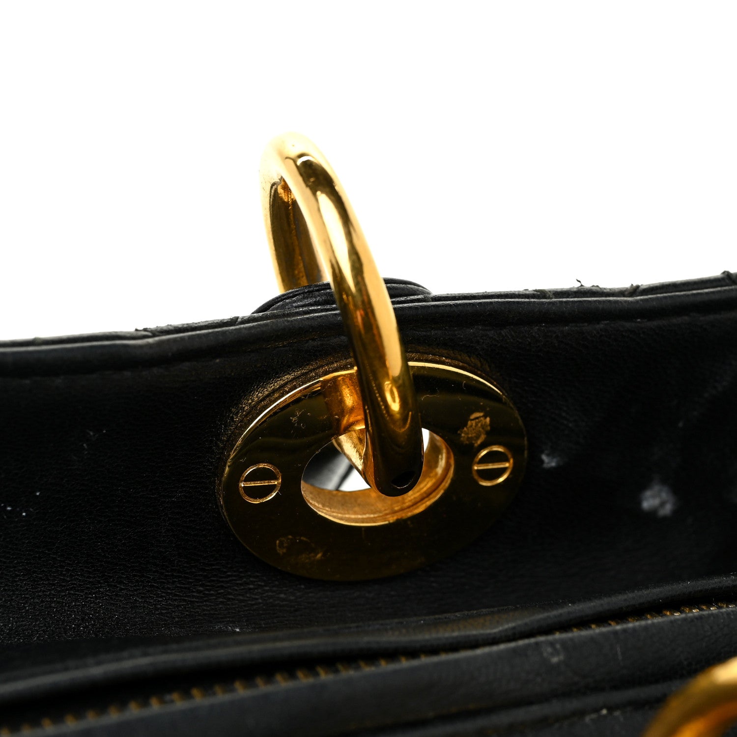 Christian Dior Lambskin Cannage Medium Lady Dior Black 20 of 30