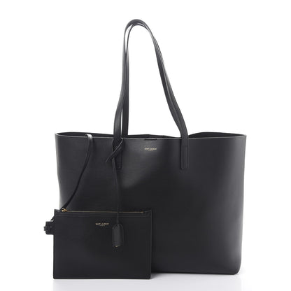 Saint Laurent Calfskin Large Shopping Tote Black 3 of 10