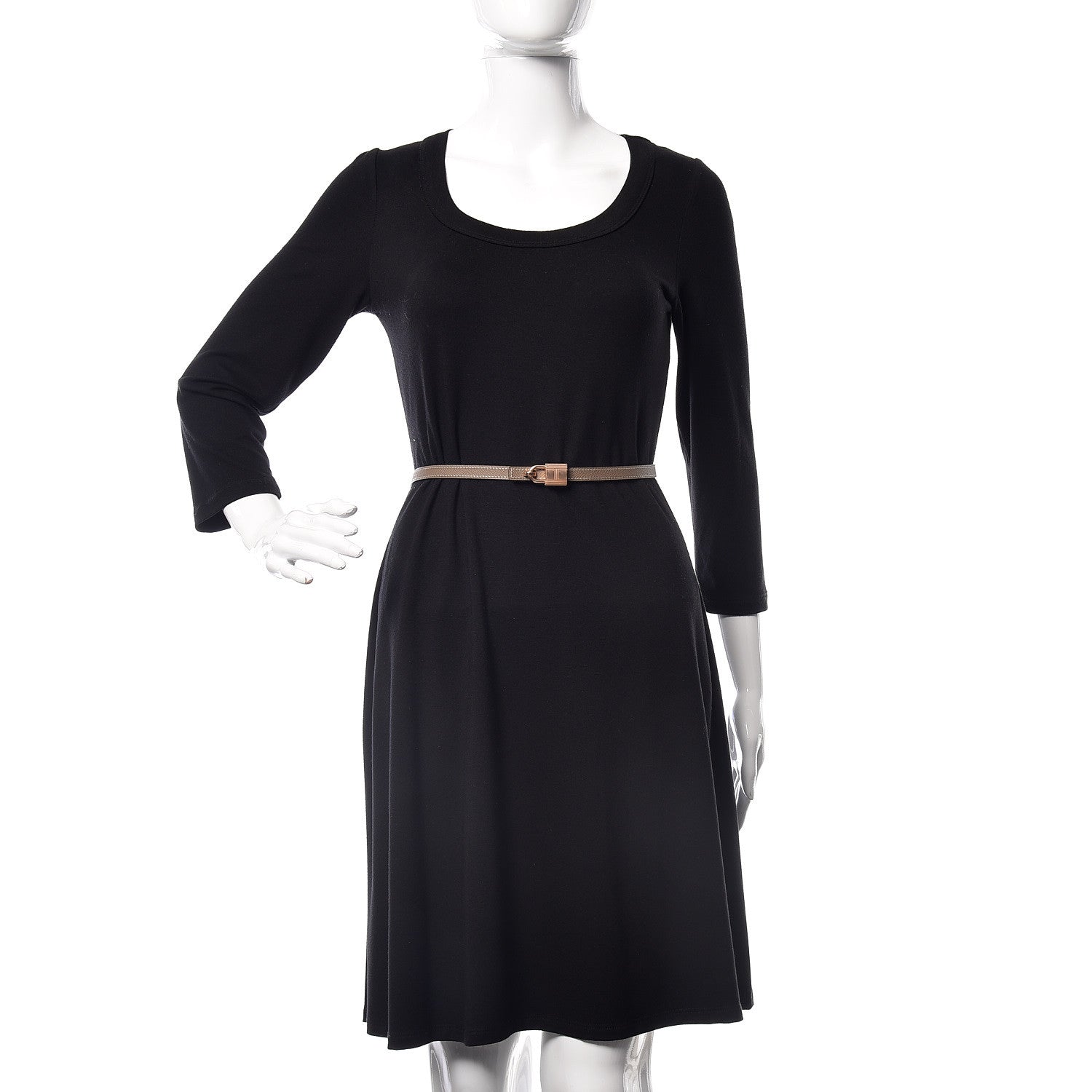 Hermes Epsom Swift 13mm Romance Belt 85 Etoupe Black 2 of 7