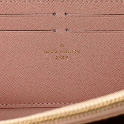 Louis Vuitton Damier Azur Clemence Wallet Rose Ballerine 6 of 11