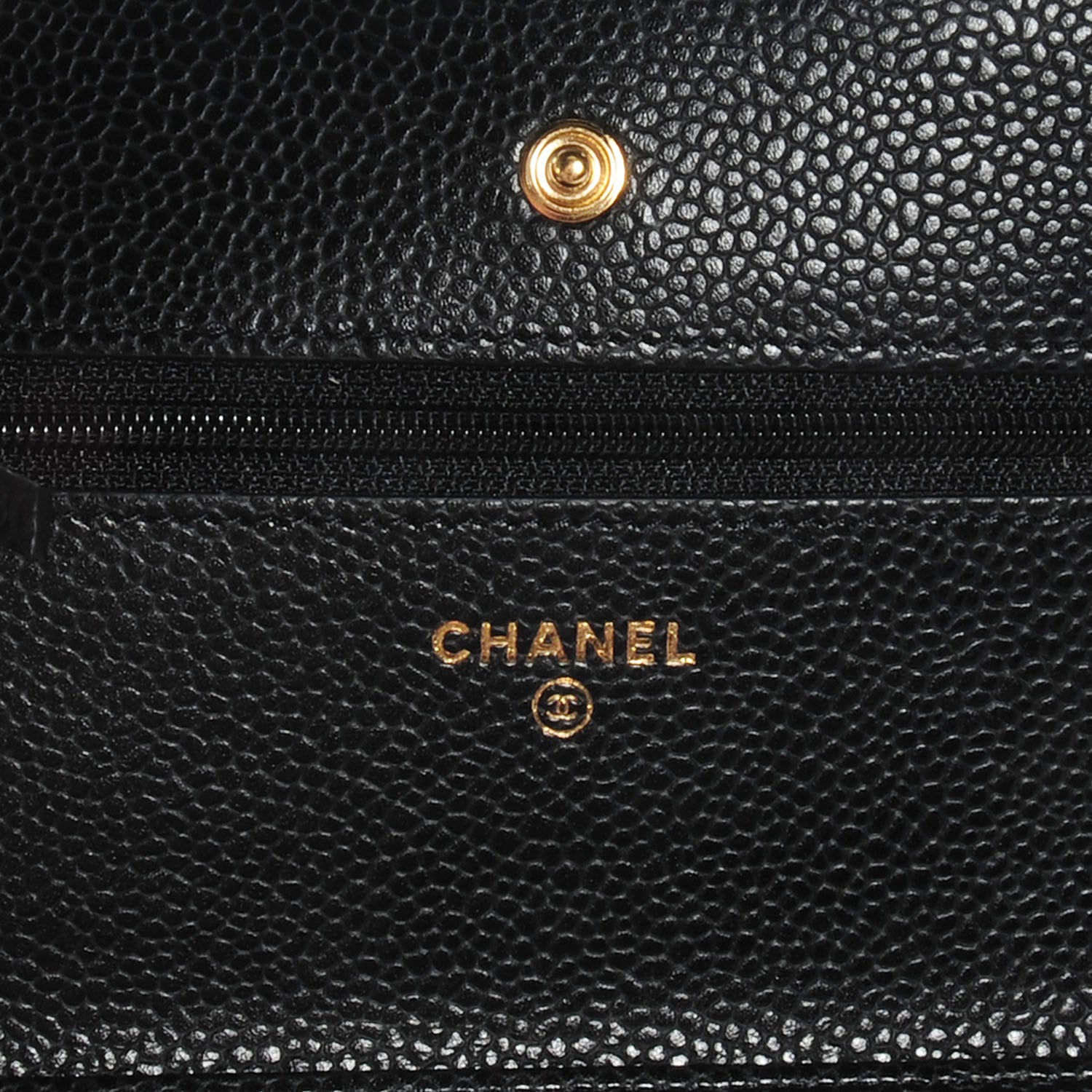 Chanel Caviar Quilted Wallet on Chain Black 7 of 8