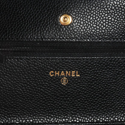 Chanel Caviar Quilted Wallet on Chain Black 7 of 8