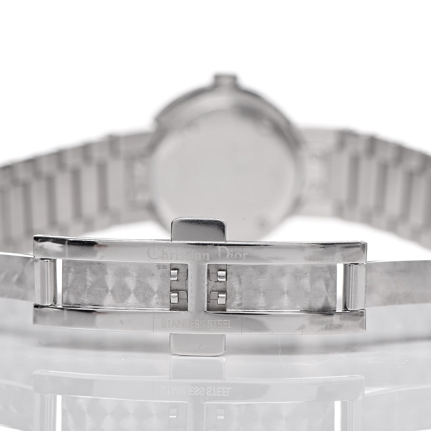 Stainless Steel Diamond Bezel 23mm La D De Dior Quartz Watch