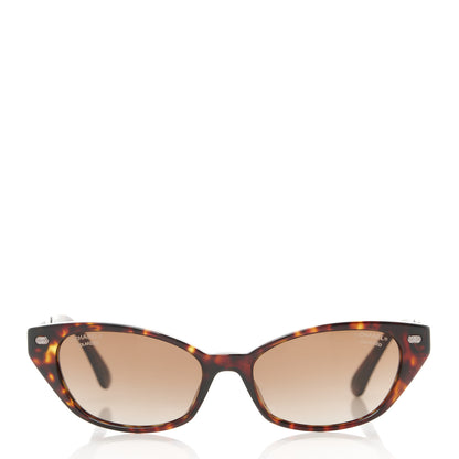 Chanel Acetate CC Cat Eye Sunglasses 5438-Q Tortoise 2 of 8