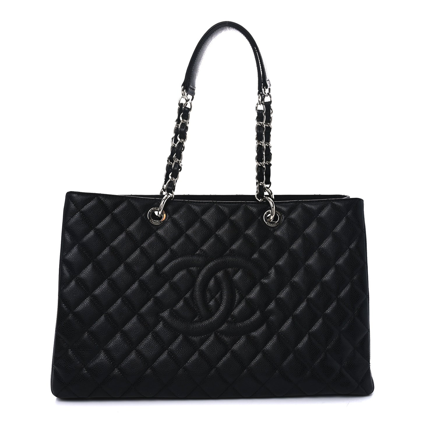 Caviar Quilted XL Grand Shopping Tote GST Black