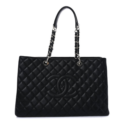 Chanel Caviar Quilted XL Grand Shopping Tote GST Black 8 of 10
