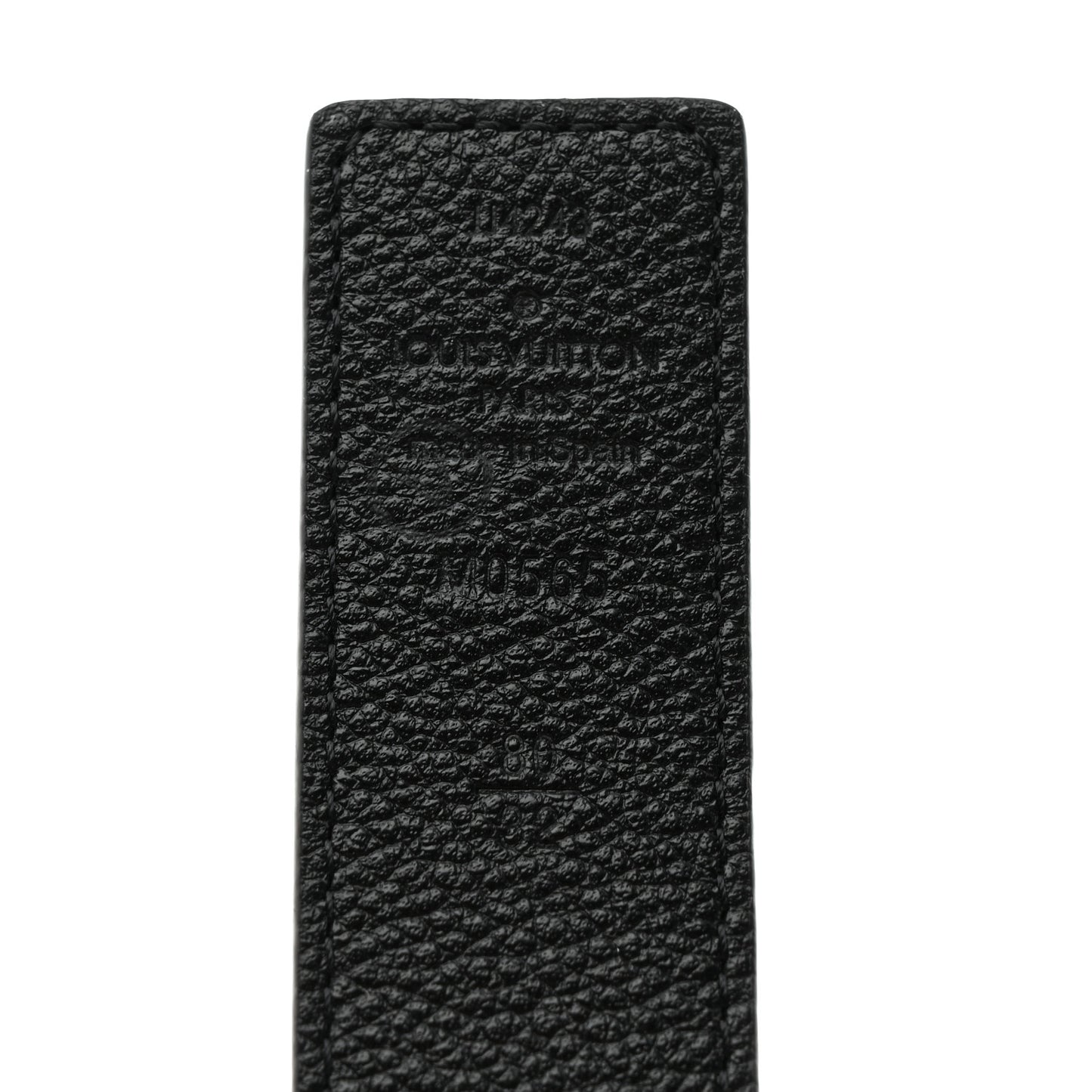Calfskin Monogram 30mm LV Initiales Reversible Belt 80 32 Black