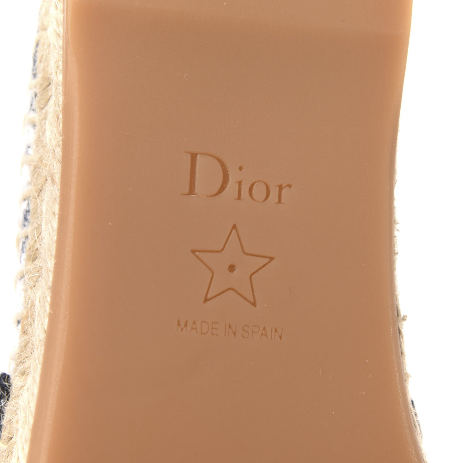 Christian Dior Canvas Tie and Dior Embroidered Granville 15mm Espadrilles 35.5 Denim 7 of 9