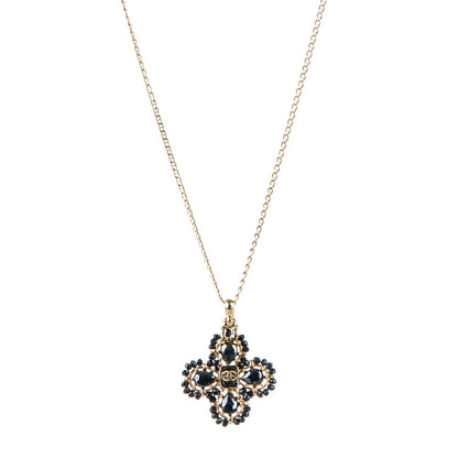 Chanel Bead CC Necklace Gold Black 1 of 4