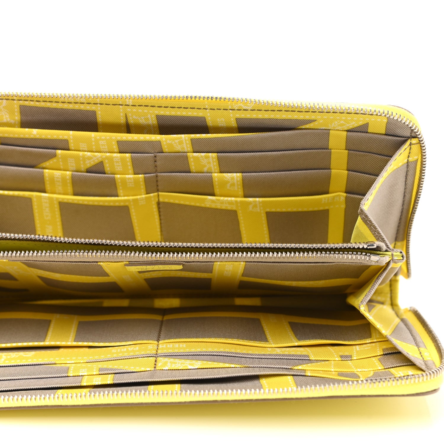Hermes Epsom Silk'In Wallet Soufre 5 of 7