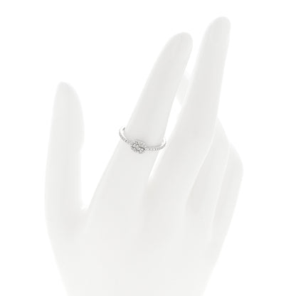 Gucci 18K White Gold Diamond Interlocking G Ring 53 6.25 2 of 5