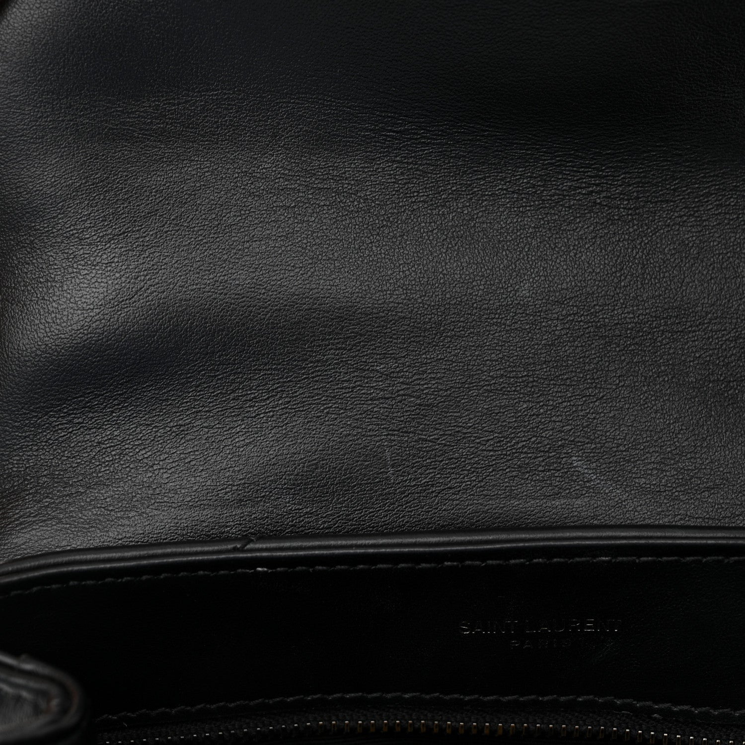 Saint Laurent Calfskin Y Quilted Monogram Monochrome Toy Loulou Crossbody Bag Black 11 of 15