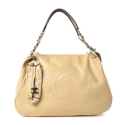Chanel Lambskin Large Edgy Hobo Beige 1 of 16