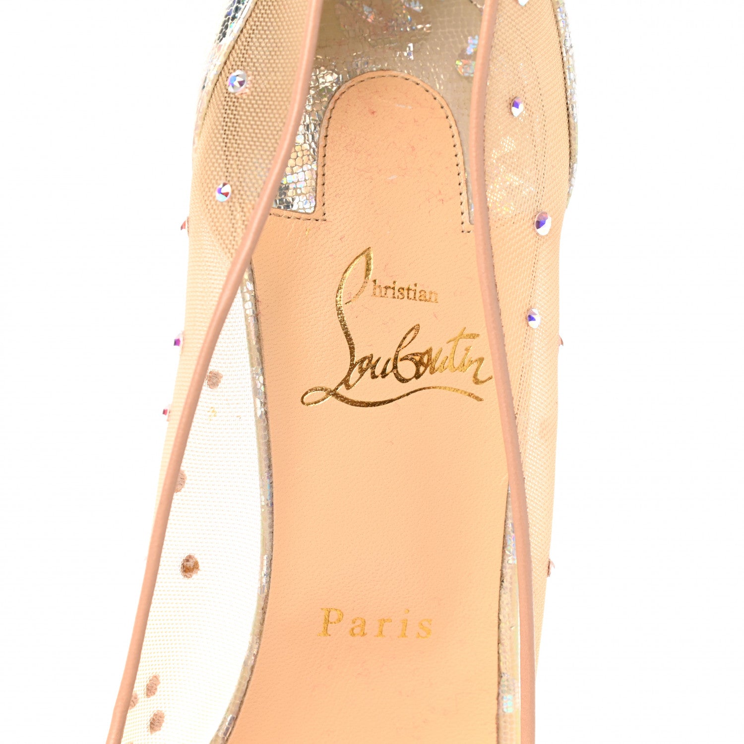 Christian Louboutin Crystal Strass Follies 100 Pumps 37 Crystal 7 of 9