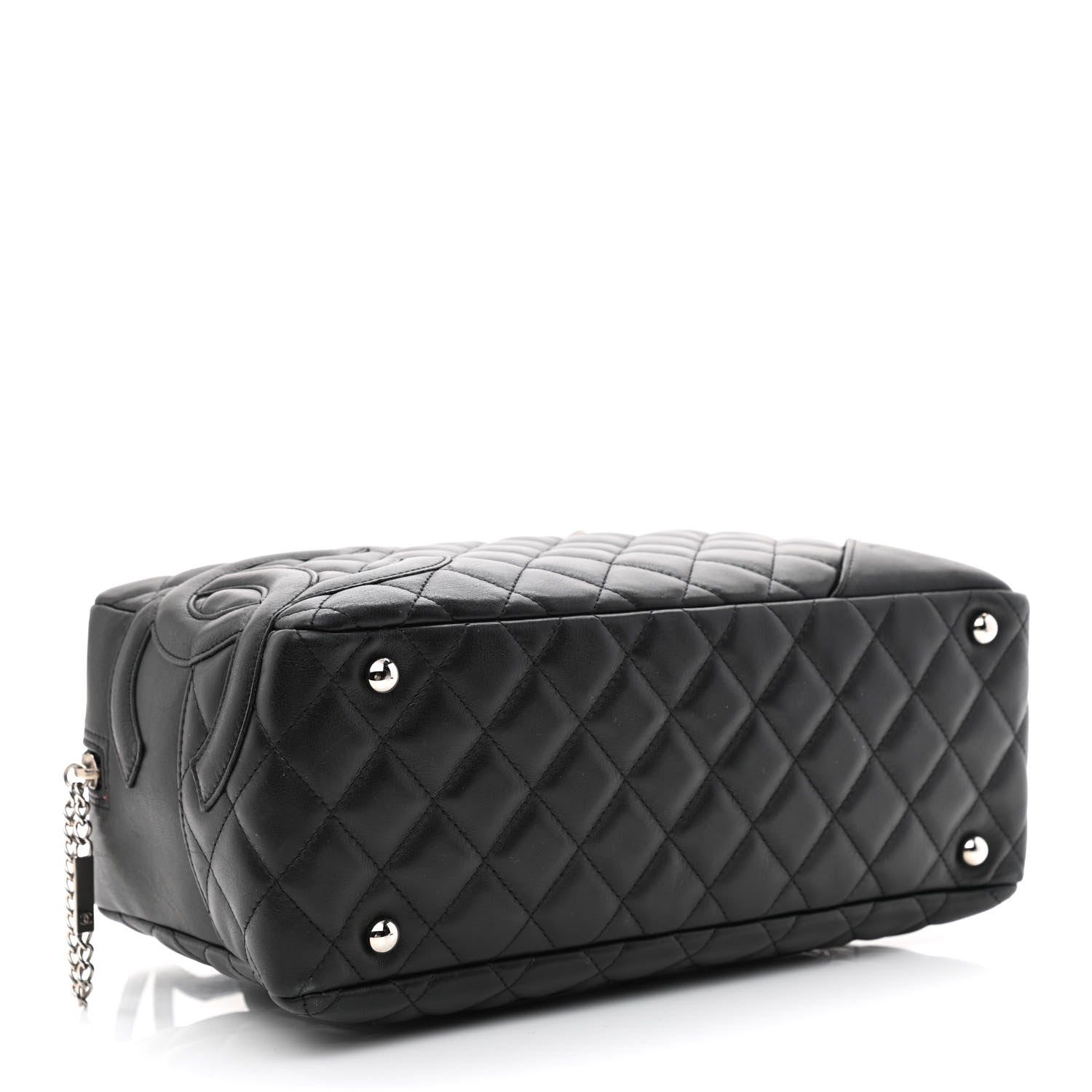 Chanel Calfskin Quilted Large Cambon Bowler Black 4 of 10