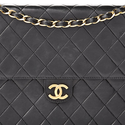 Chanel Lambskin Quilted Medium Single Flap Black 9 of 19