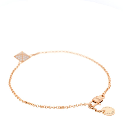 Hermes 18K Rose Gold Diamond Clou d'H Bracelet 2 of 5