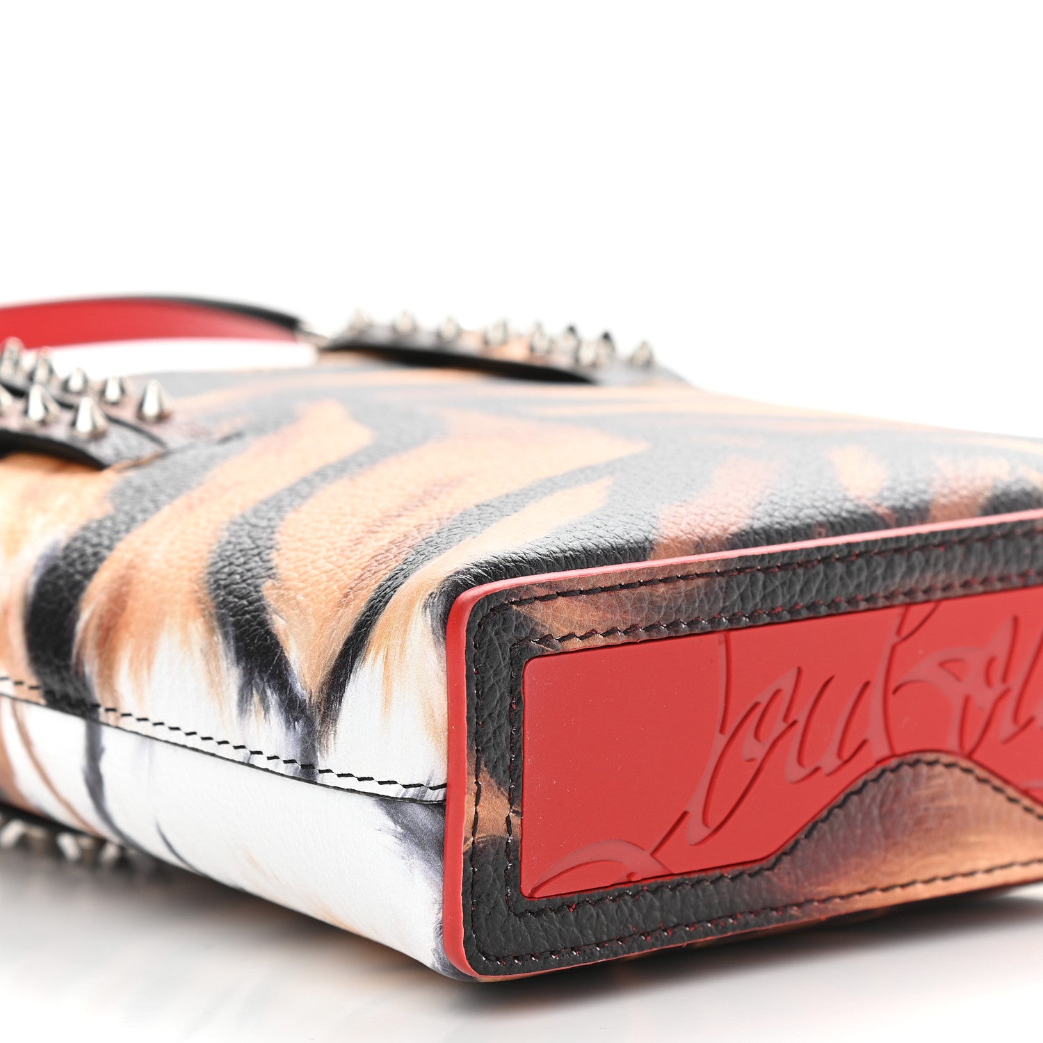 Christian Louboutin Calfskin Bengal Mini North South Cabata Tote Multicolor 7 of 9