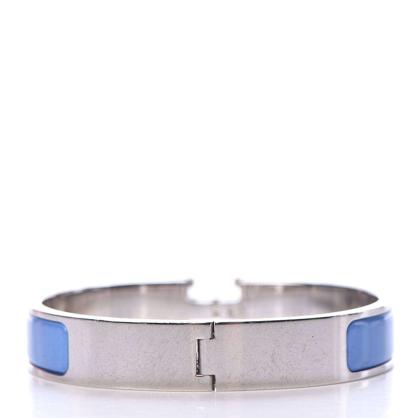 Enamel Narrow Clic Clac H Bracelet PM Bleu Transat
