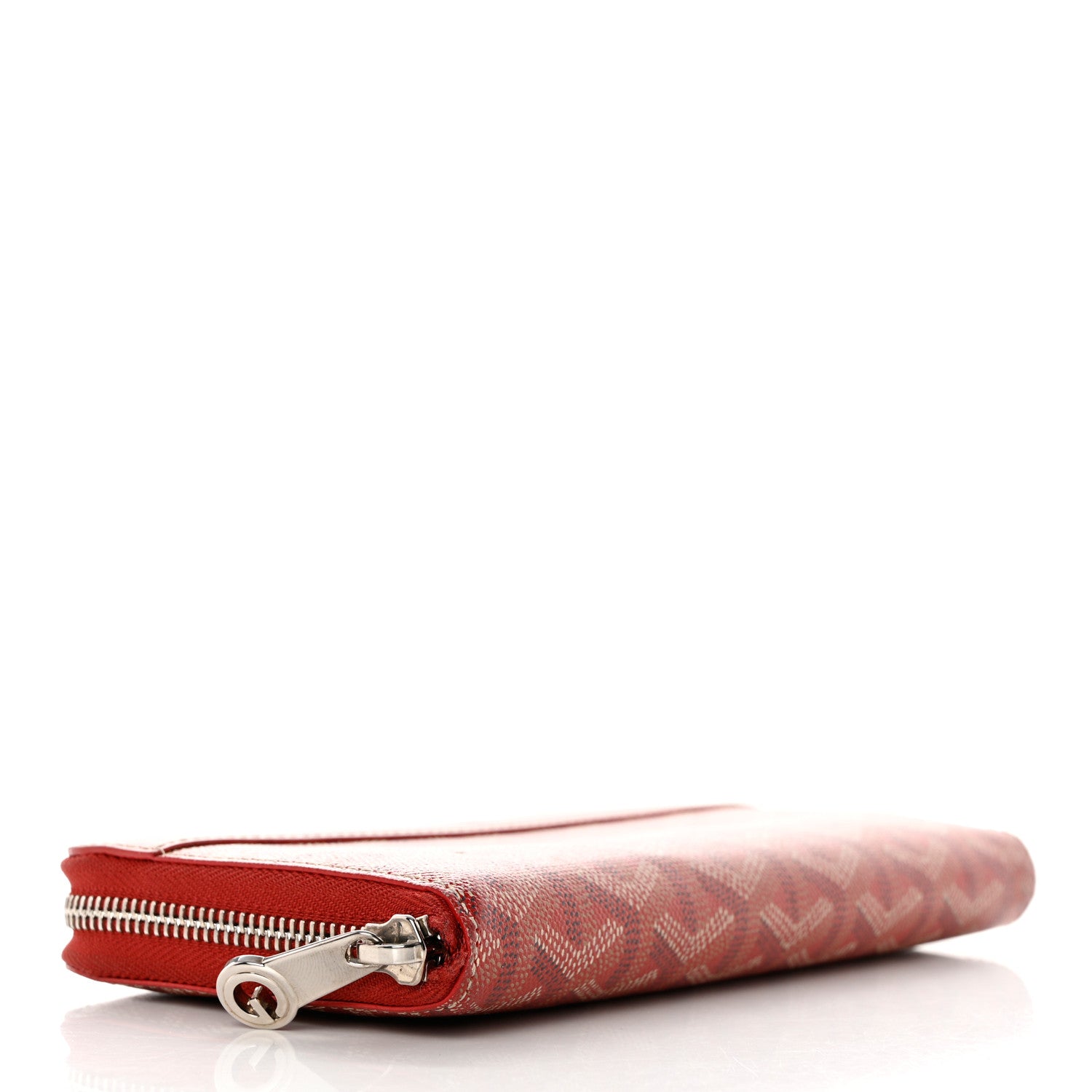 Goyard Goyardine Matignon Zip Around GM Wallet Red 4 of 8