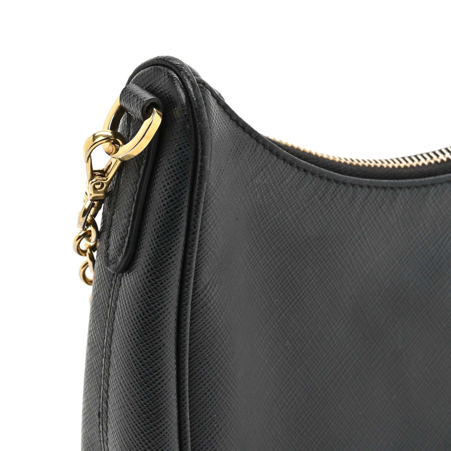 Prada Saffiano Lux Re-Edition 2005 Shoulder Bag Black 20 of 31