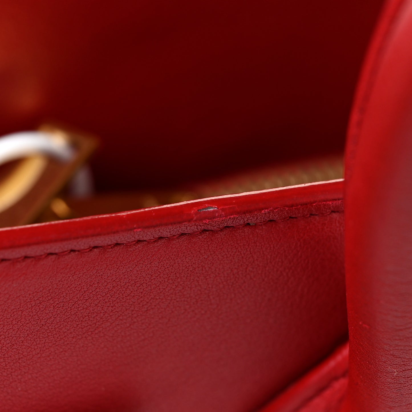 Calfskin Small Sac De Jour Lipstick Red