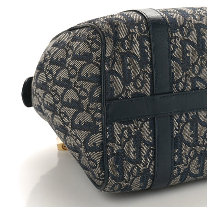 Christian Dior Monogram Boston Navy Blue 9 of 13