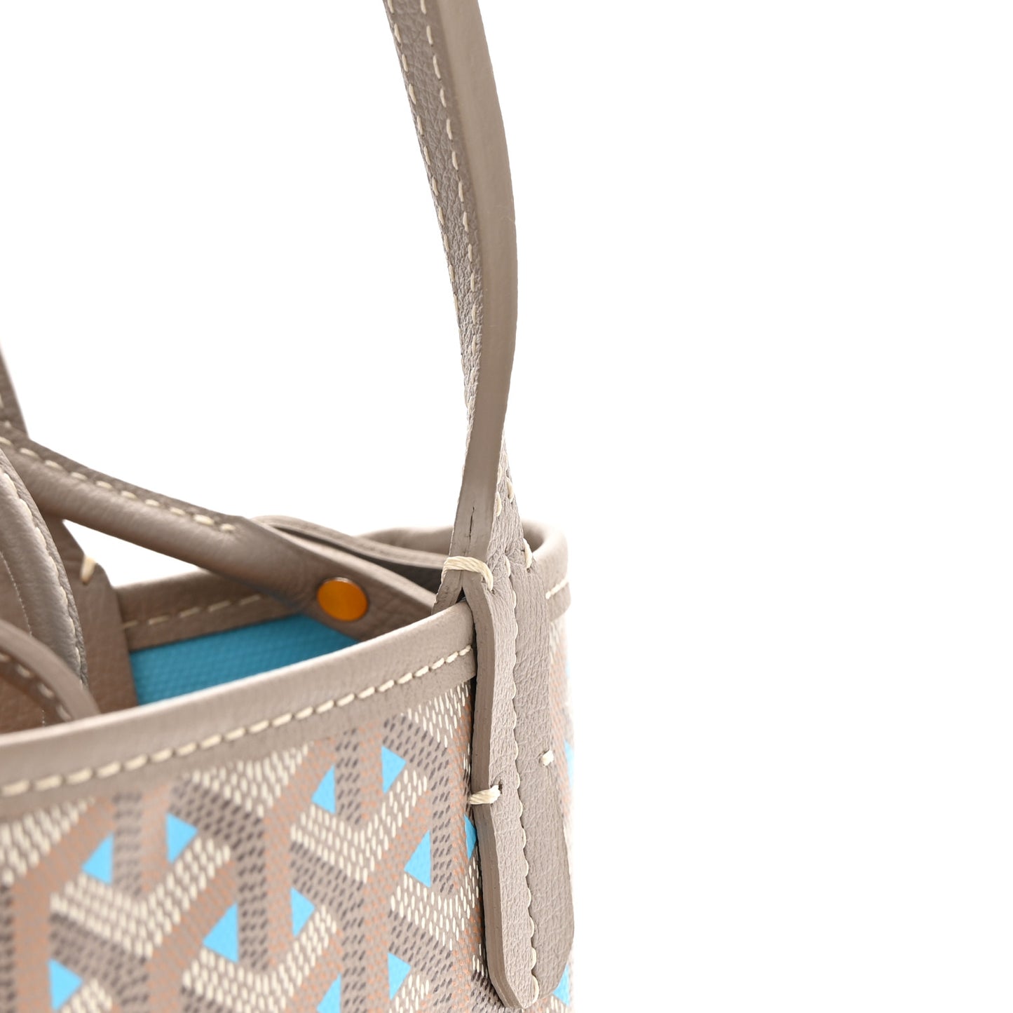 Goyardine Poitiers Claire Voie Tote Grege Turquoise