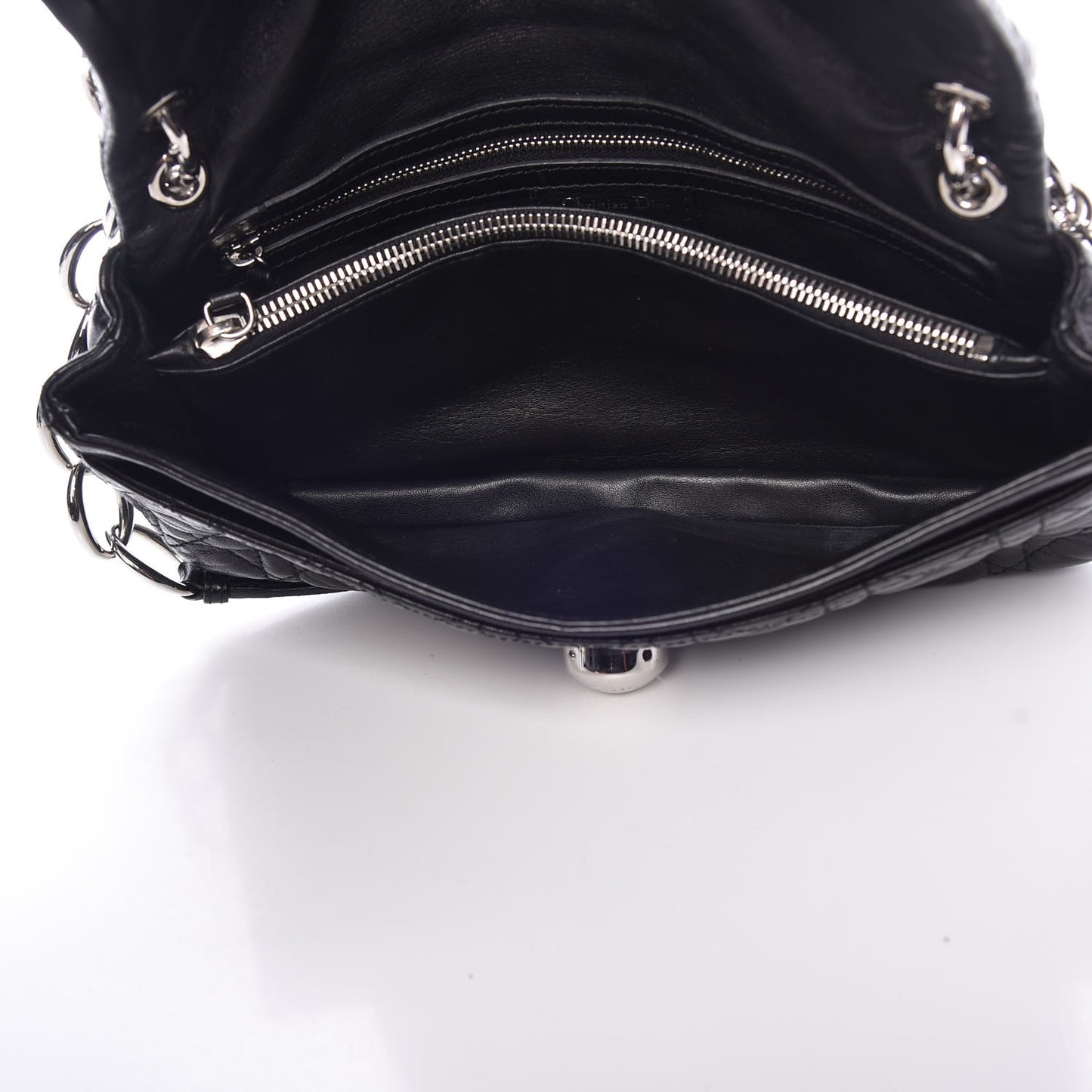 Lambskin Cannage Rendezvous Small Flap Black