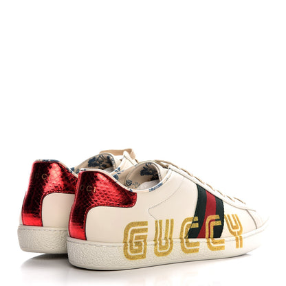 Gucci X SEGA Calfskin Ayers Web Guccy Womens Ace Sneakers 38.5 White 4 of 9