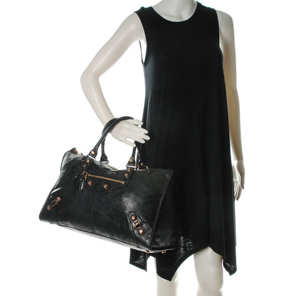 Balenciaga Agneau Giant 12 Rose Gold Hardware Work Black 2 of 9