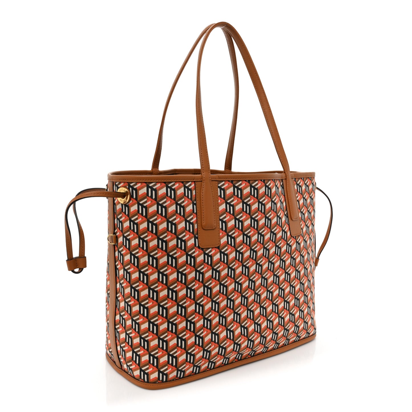Visetos Medium Liz Reversible Shopper Tote Cognac