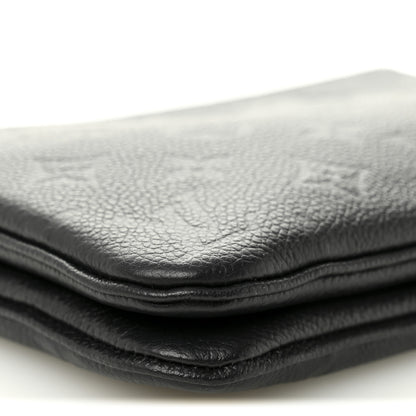 Louis Vuitton Empreinte Double Zip Pochette Black 9 of 10