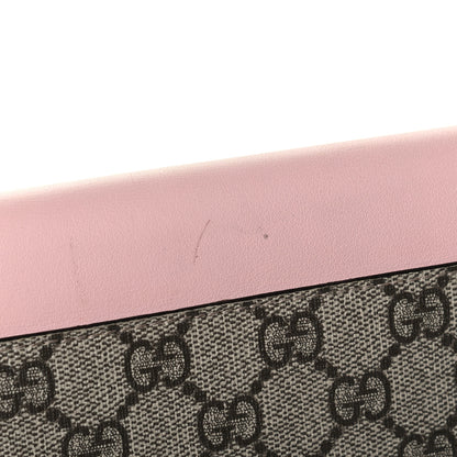 Gucci GG Supreme Monogram Calfskin Padlock Clutch Beige Perfect Pink 7 of 7