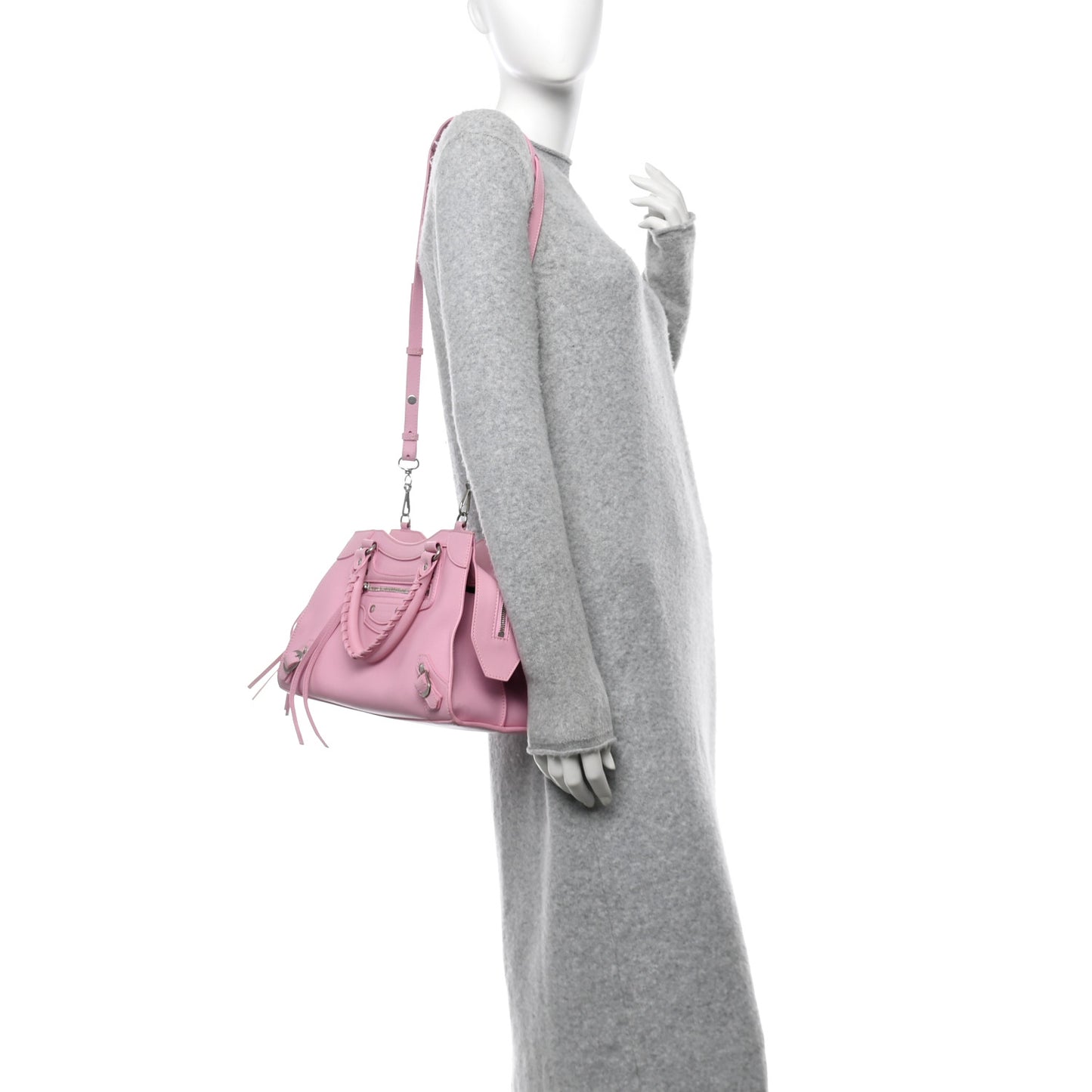 Smooth Calfskin Neo Classic Silver Hardware S City Candy Pink