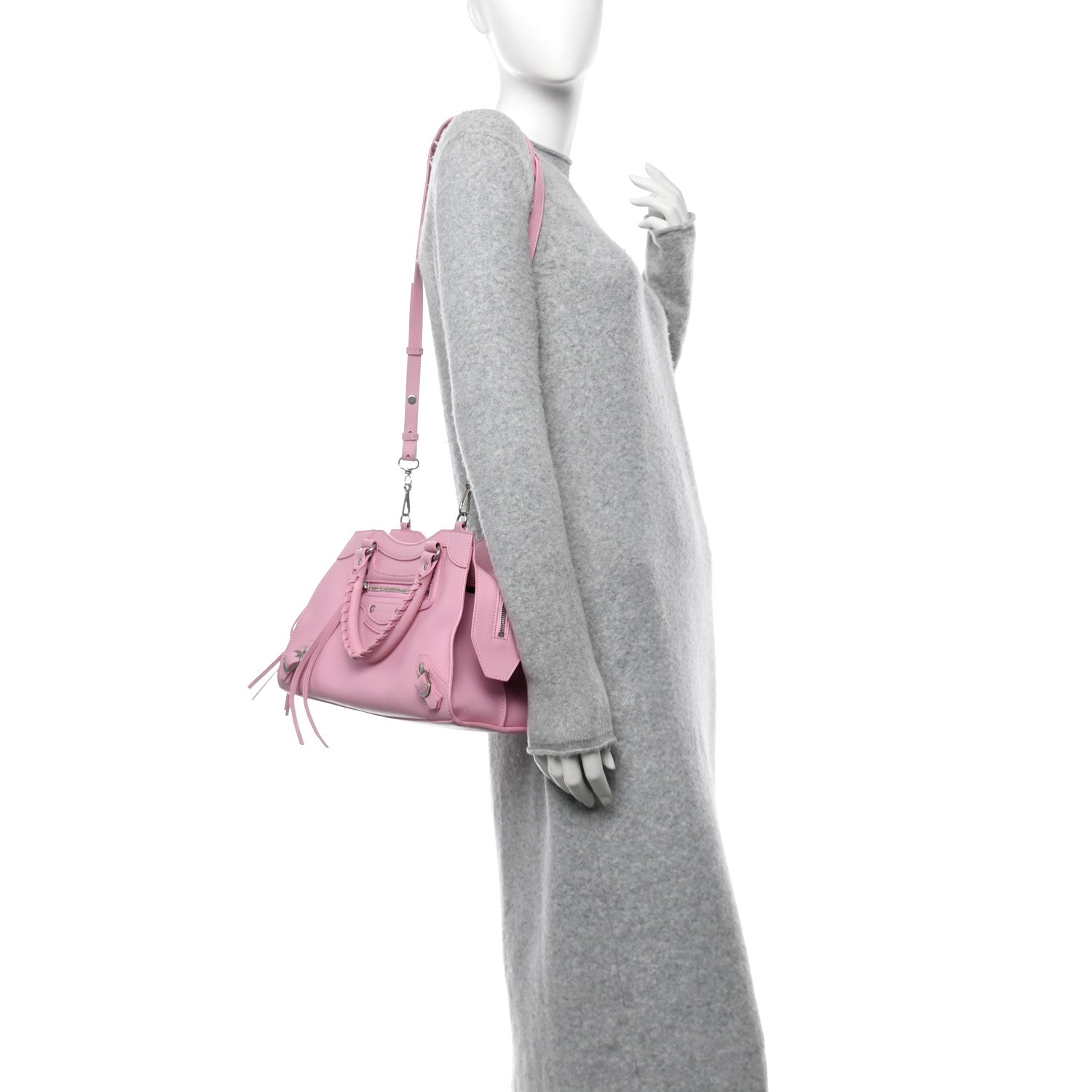 Balenciaga Smooth Calfskin Neo Classic Silver Hardware S City Candy Pink 2 of 12