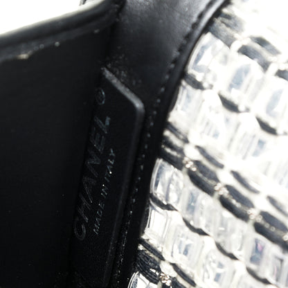 Chanel Lambskin PVC Thread Woven Small Boy Flap Black 6 of 9