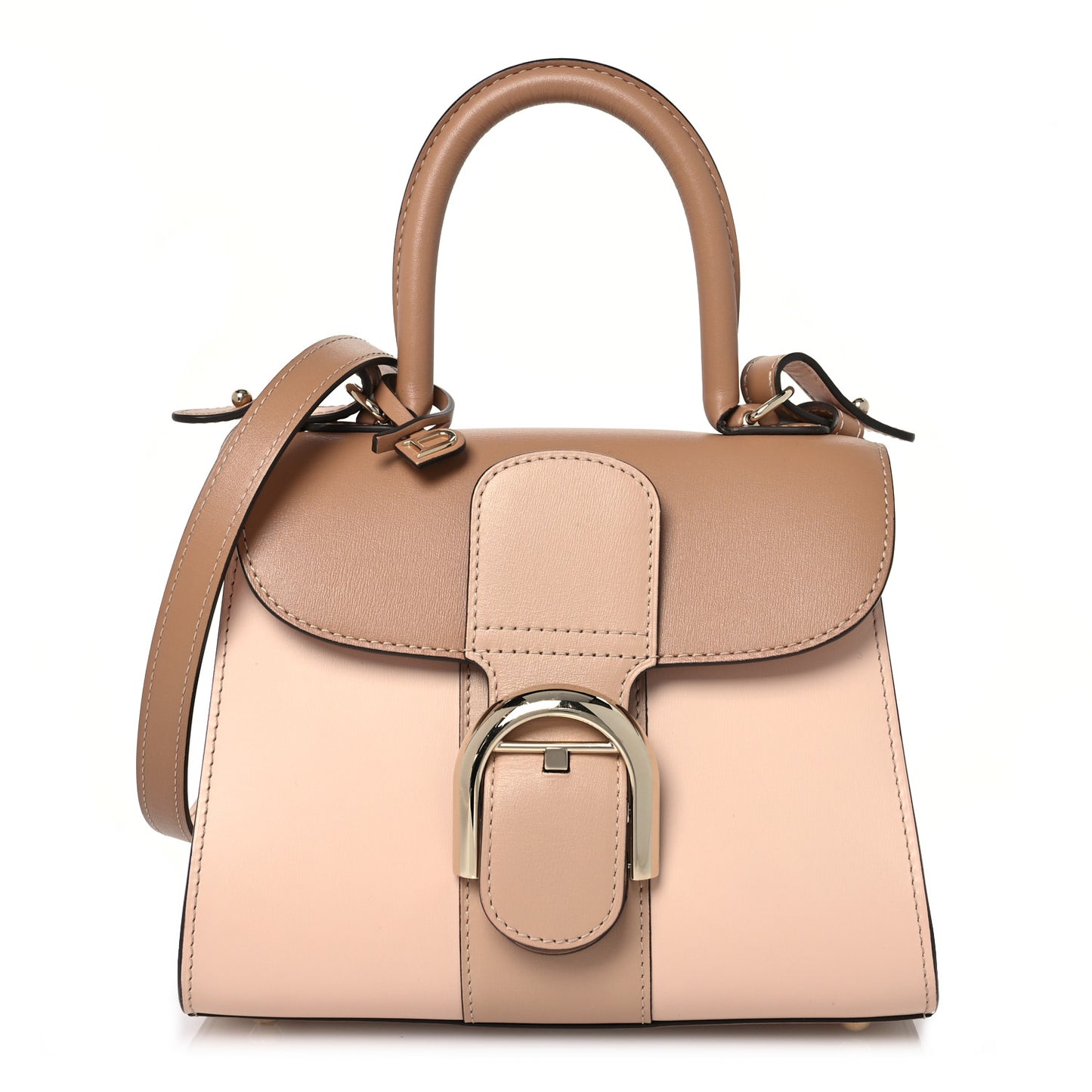 Box Calfskin Mini Brillant Satchel Vison