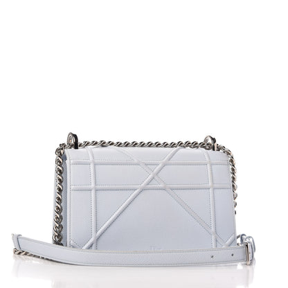 Christian Dior Grained Calfskin Small Diorama Flap Bag Sky Light 3 of 12