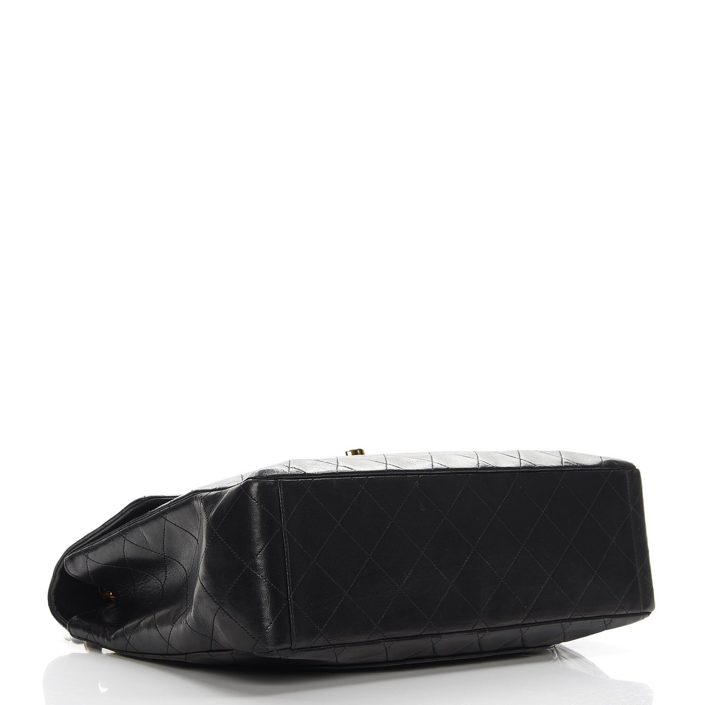 Lambskin XL Jumbo Flap Black