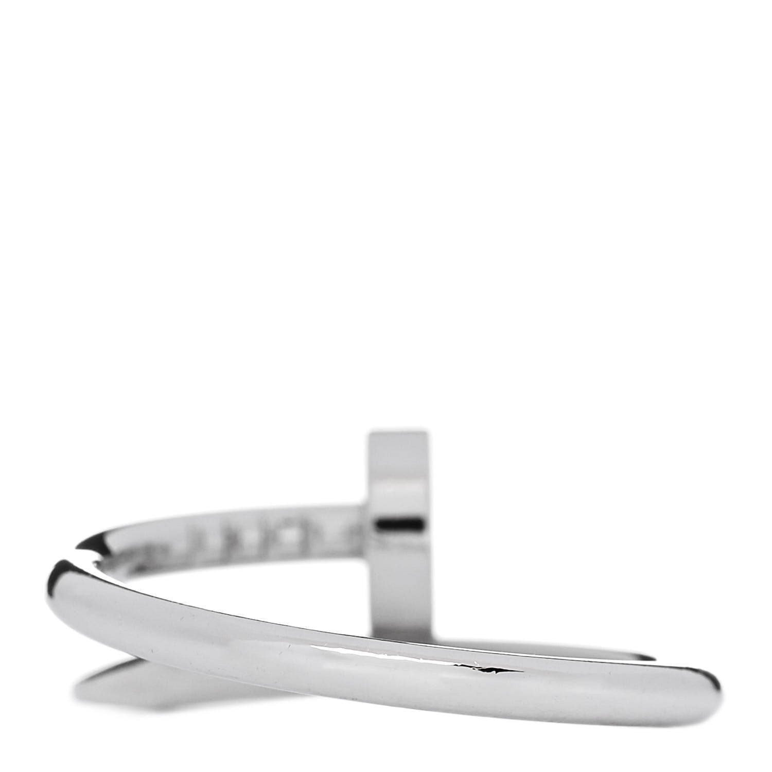 Cartier 18K White Gold Small Juste Un Clou Ring 47 4 3 of 6