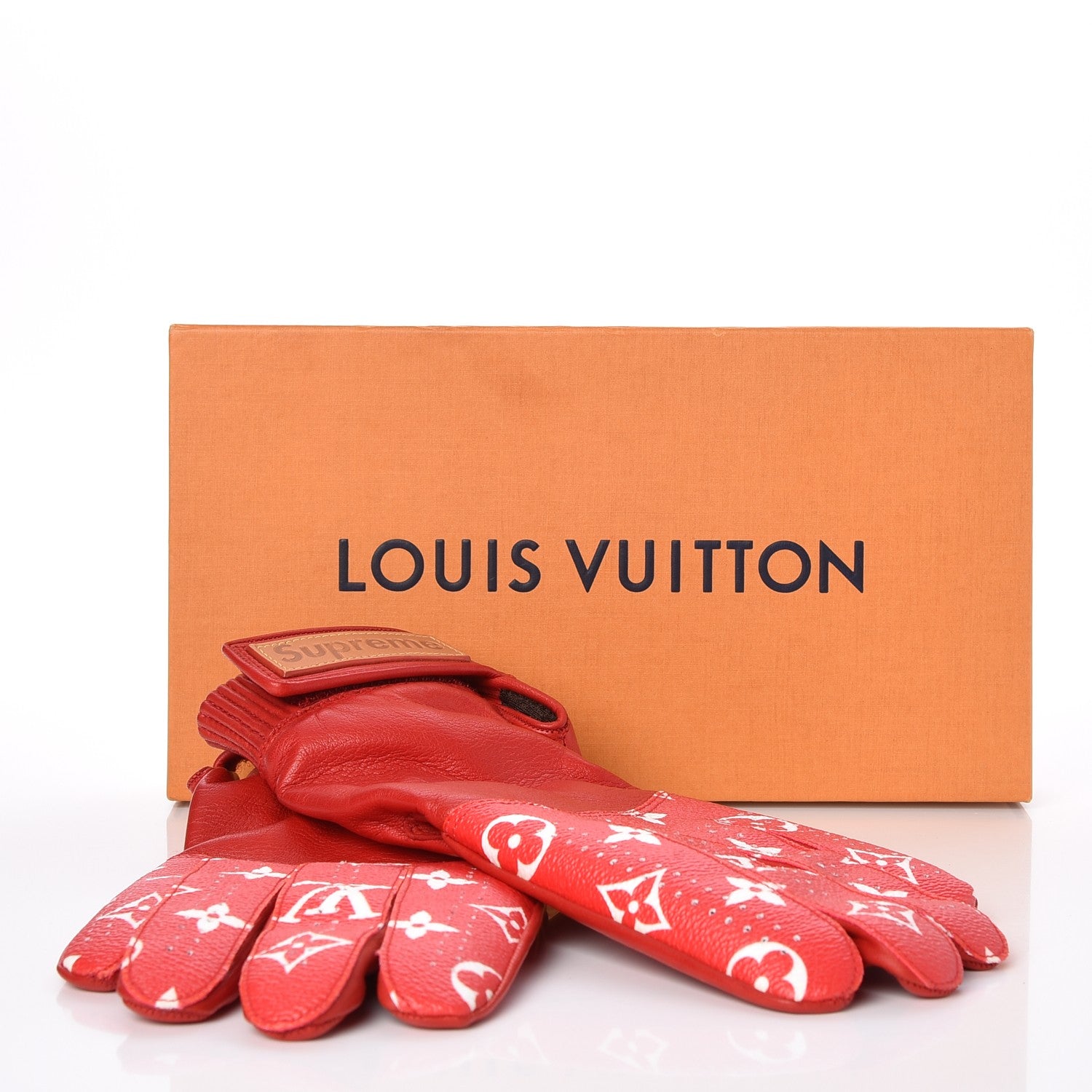 LOUIS VUITTON × SUPREME / GLOVE Louis Vuitton x Supreme Baseball Gloves (2017) Size S | eBay