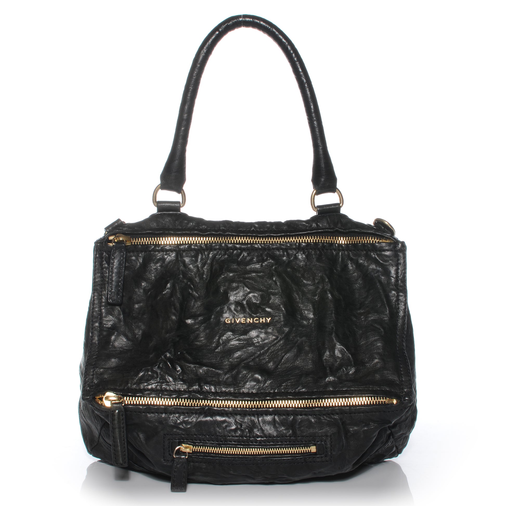 Givenchy Textured Sheepskin Medium Pandora Pepe Messenger Black 1 of 9
